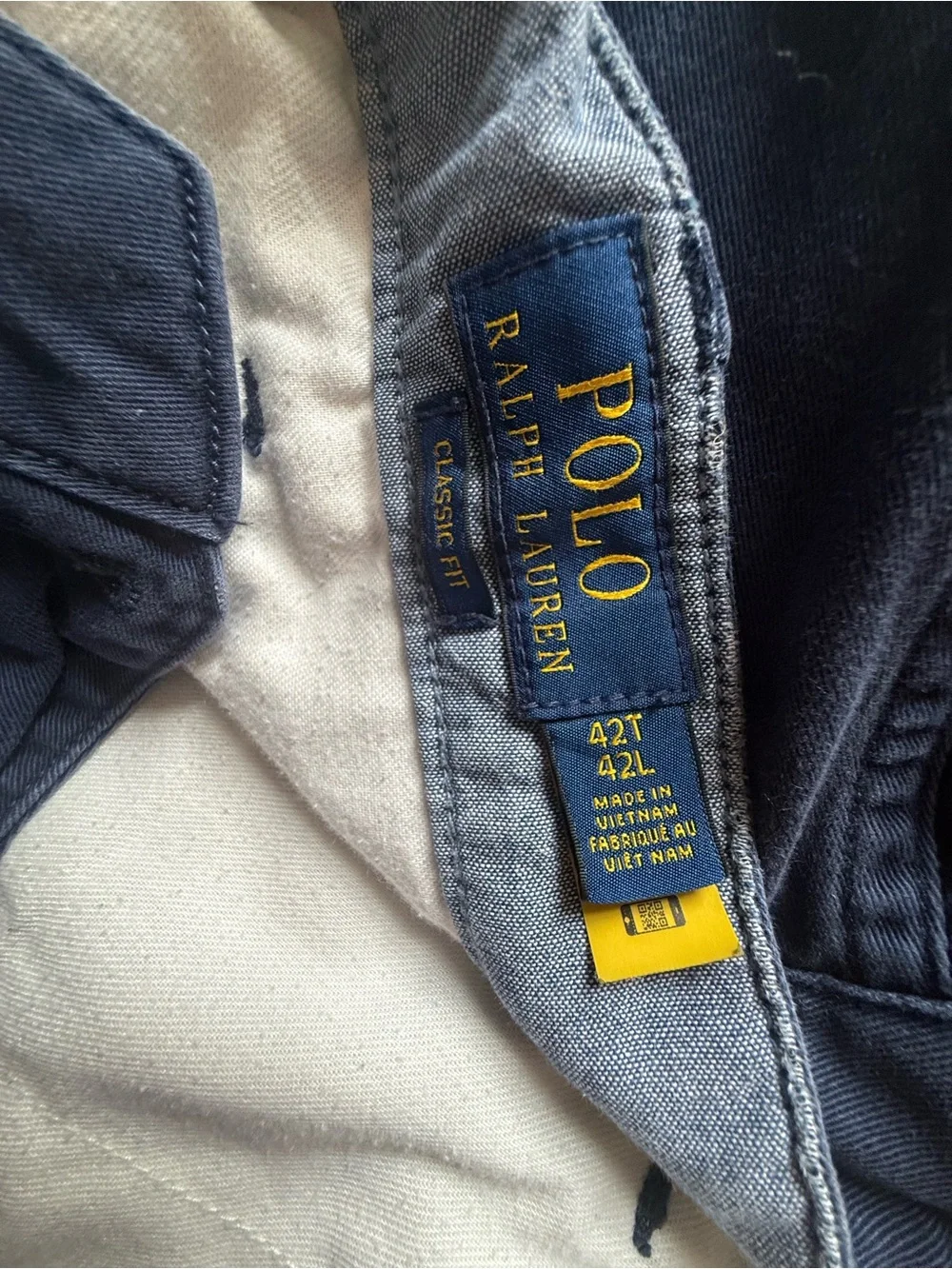Polo by Ralph Lauren Navy Cotton Chinos